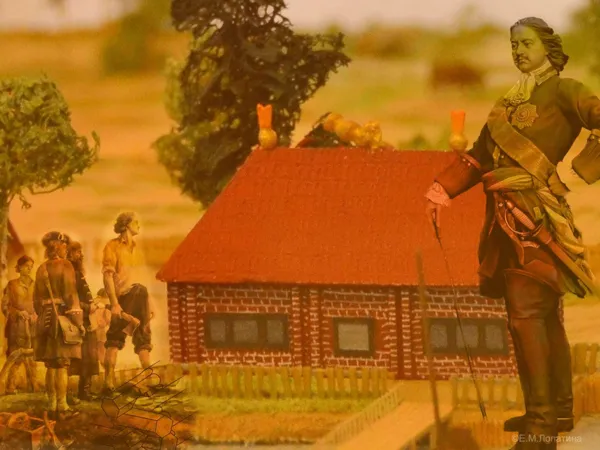 Петровский домик. Фотоколлаж